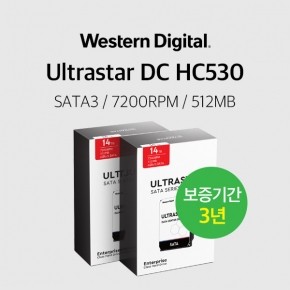 WD 울트라스타 14TB Ultrastar DC HC530 WUH721414ALE6L4 2PACK
